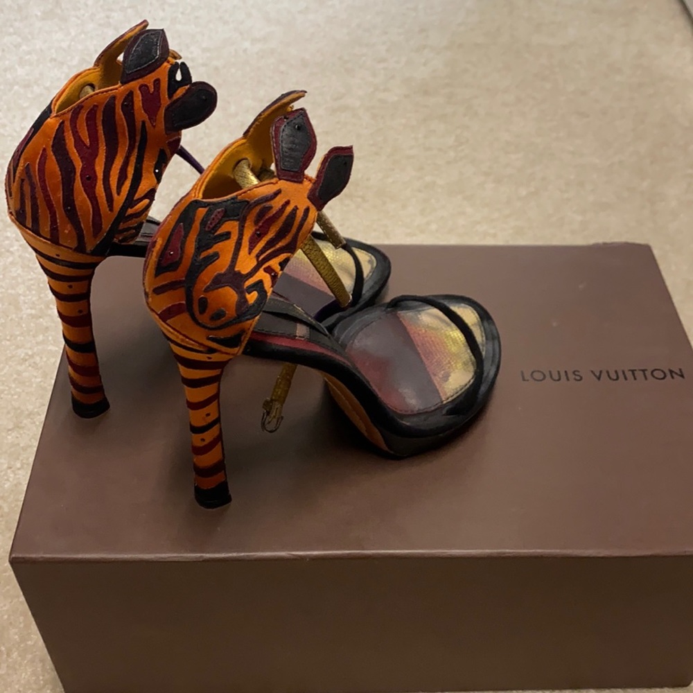 Authentic Louis Vuitton heels Size 38 Gently used See photos for condition.
